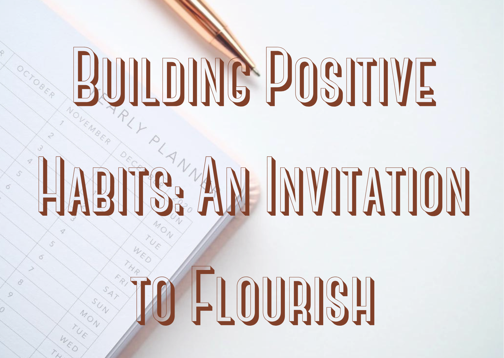 Building Positive Habits An Invitation to Flourish - vridhhiblock