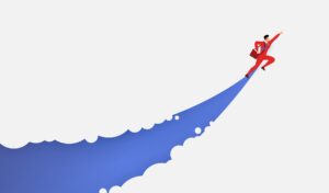 Iconic representation of an entrepreneur's journey and business insights